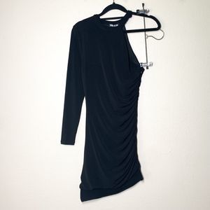 Ser. O. Ya. Rachel Mini Dress XS Black One Long Sleeve Revolve